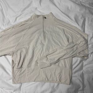 lululemon athletica Cream Quarter-Zip Sweatshirt